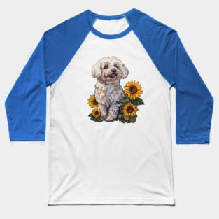 Maltese dog Baseball T-Shirt